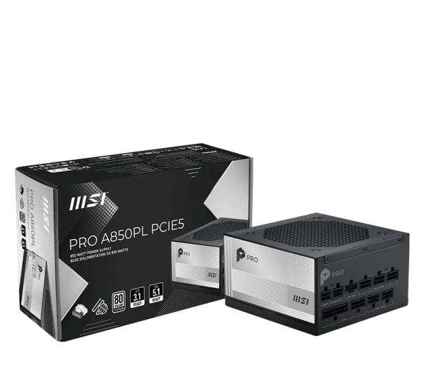 MSI PRO A850PL PCIE5 850W 80 Plus Platinum - 1524481 - zdjęcie